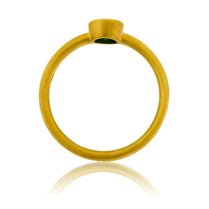 Emerald Bezel Ring