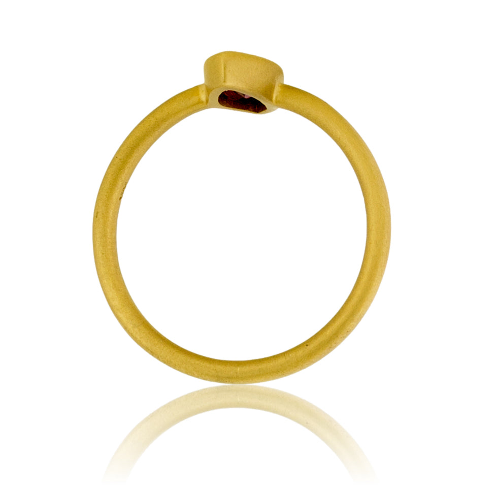 Marquise Ruby Bezel Ring