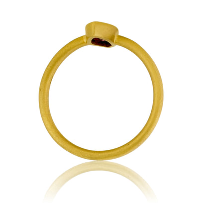 Marquise Ruby Bezel Ring