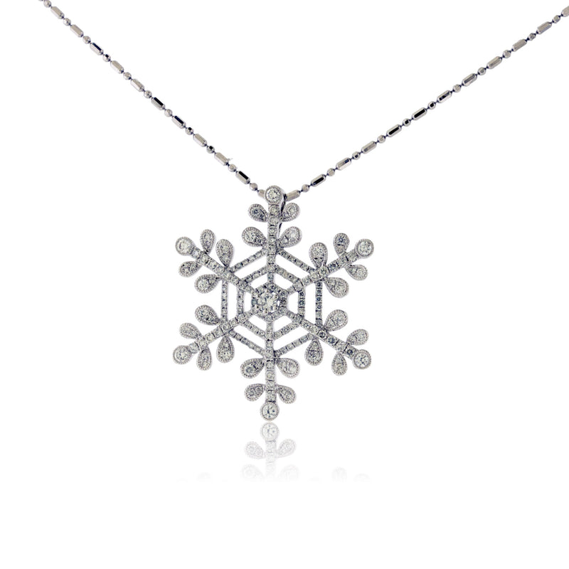 Diamond Snowflake Pendant