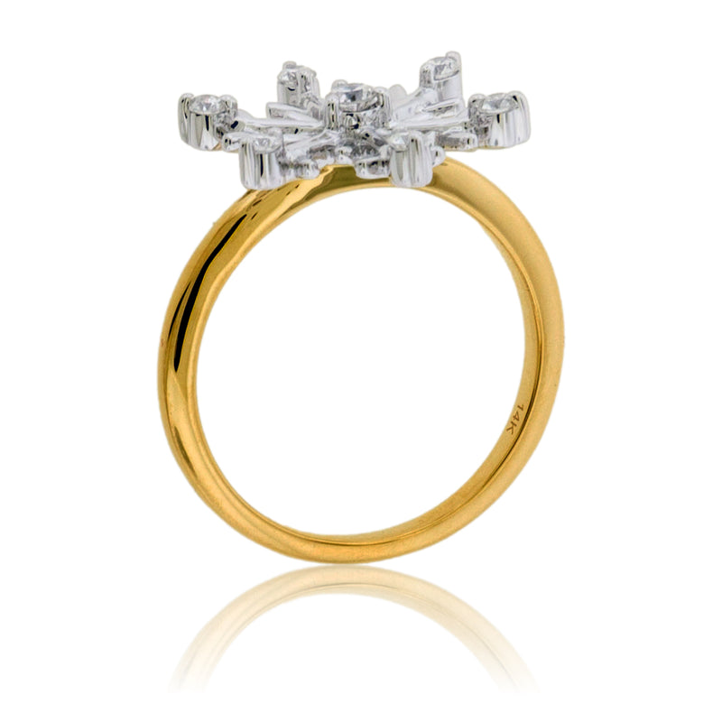 Diamond Snowflake Ring