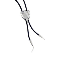 Elk Head Leather Bolo Tie