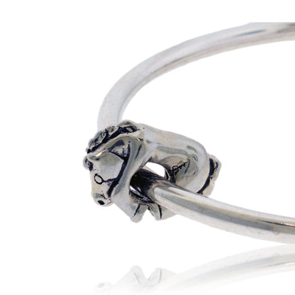 Horse and Gold Saddle Bracelet Bead