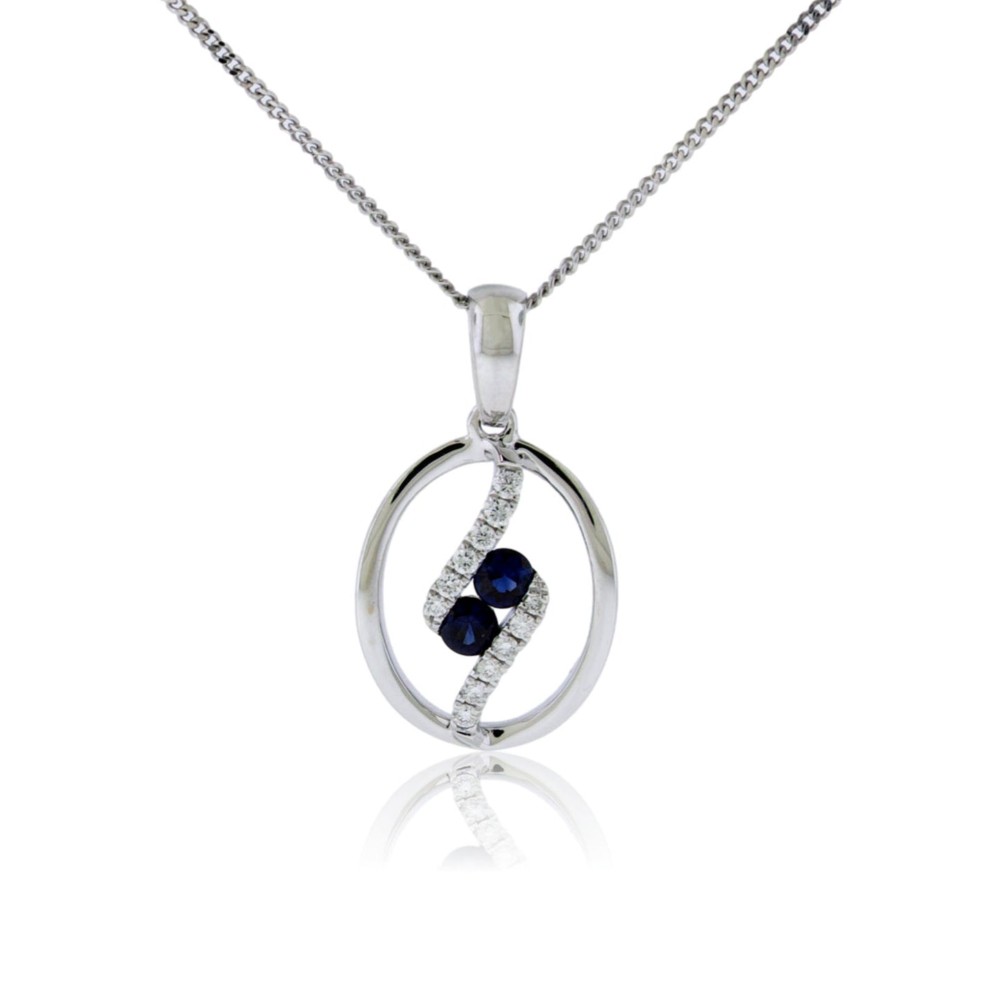 Sapphire & Diamond Pendant