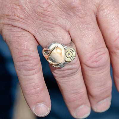 Park City Jewelers Men's Elk Ivory Ring