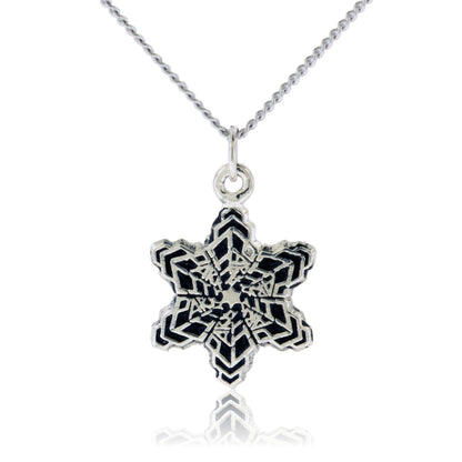 Small Park City Snowflake Charm