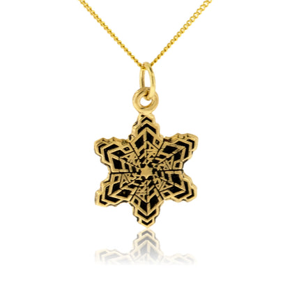 Small Park City Snowflake Charm