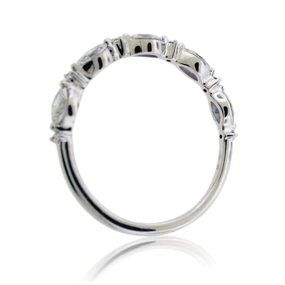 Marquise and Round Diamond Band