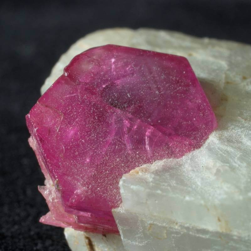 Rough ruby crystal