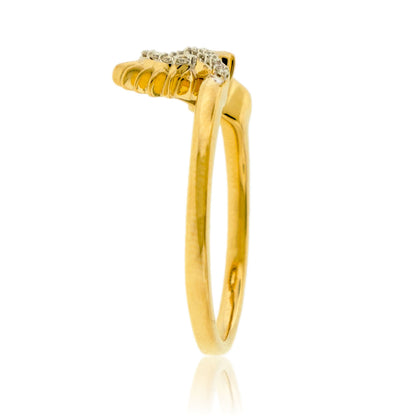 Diamond Sun Rising Mountain Ring