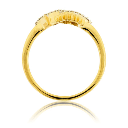 Diamond Sun Rising Mountain Ring