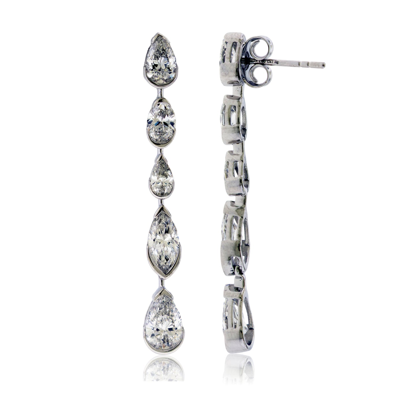Lab Grown Dangle Diamond Earrings