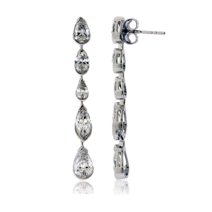 Lab Grown Dangle Diamond Earrings