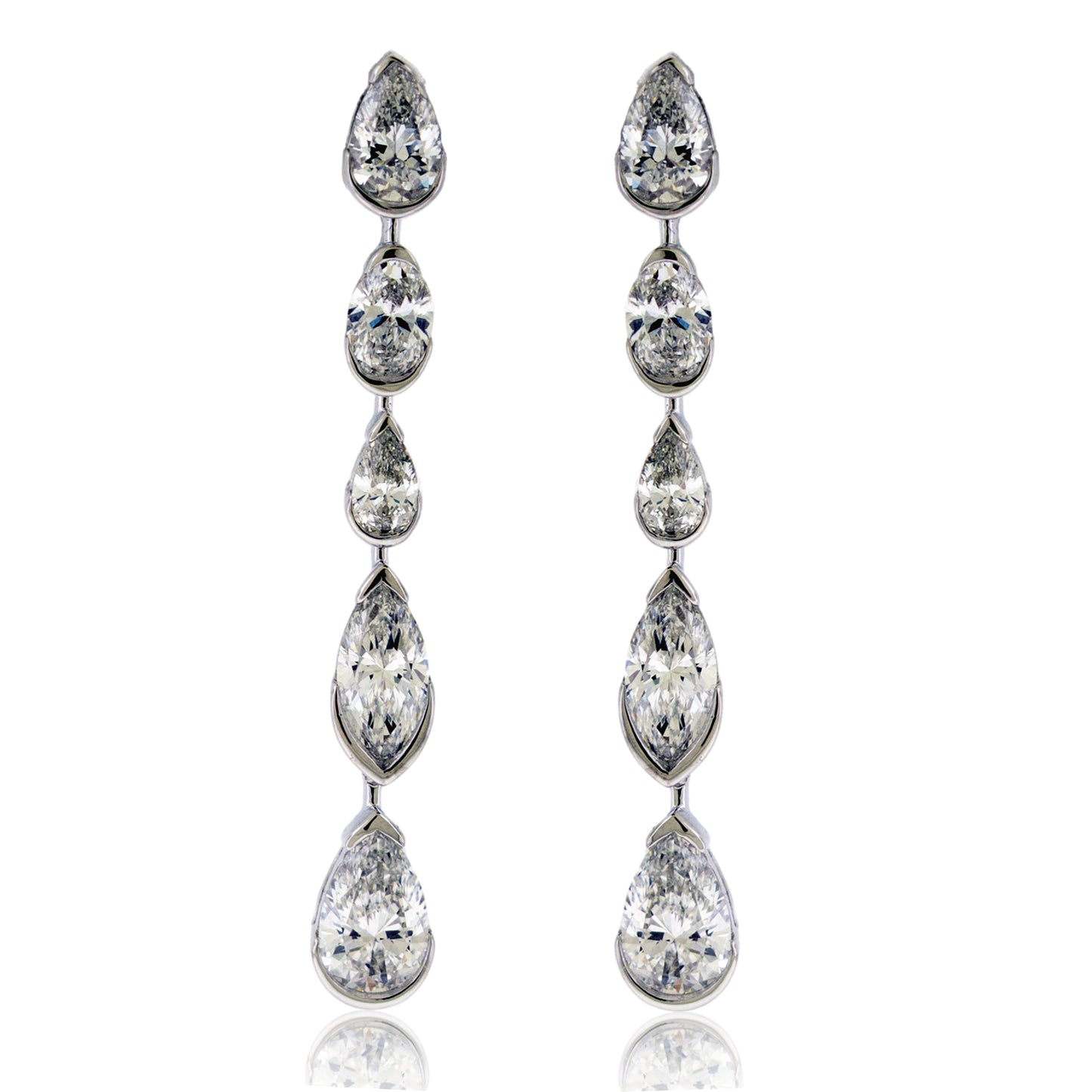 Lab Grown Dangle Diamond Earrings