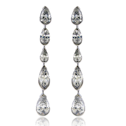 Lab Grown Dangle Diamond Earrings