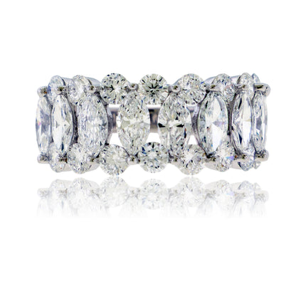Marquise & Round Lab Grown Diamond Ring