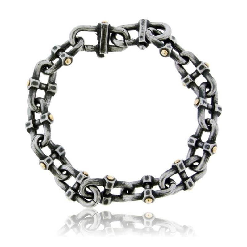 Stainless Steel Distressed Mariner Chain Bracelet