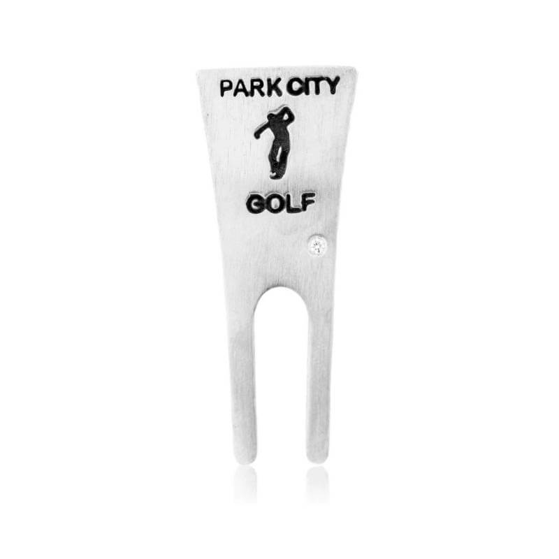 Sterling silver golf divot tool