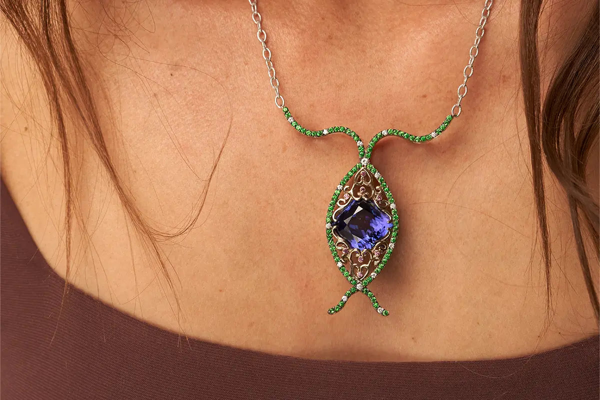 Tanzanite Pendant By Cole Whipple from Park City Jewelers