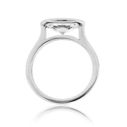 Oval Lab Grown Diamond Bezel Ring