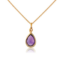 Amethyst and Diamond Accented Pendant - Park City Jewelers