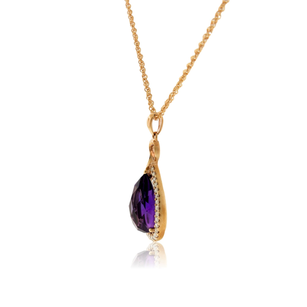 Amethyst and Diamond Accented Pendant - Park City Jewelers