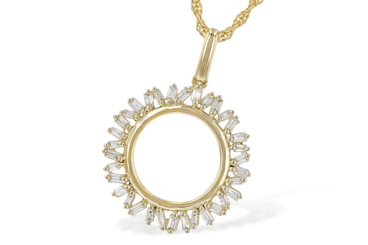 Baguette Diamond Circle Style Necklace - Park City Jewelers