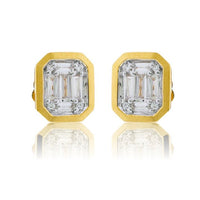 Bezel Cluster Diamond Stud Earrings - Park City Jewelers