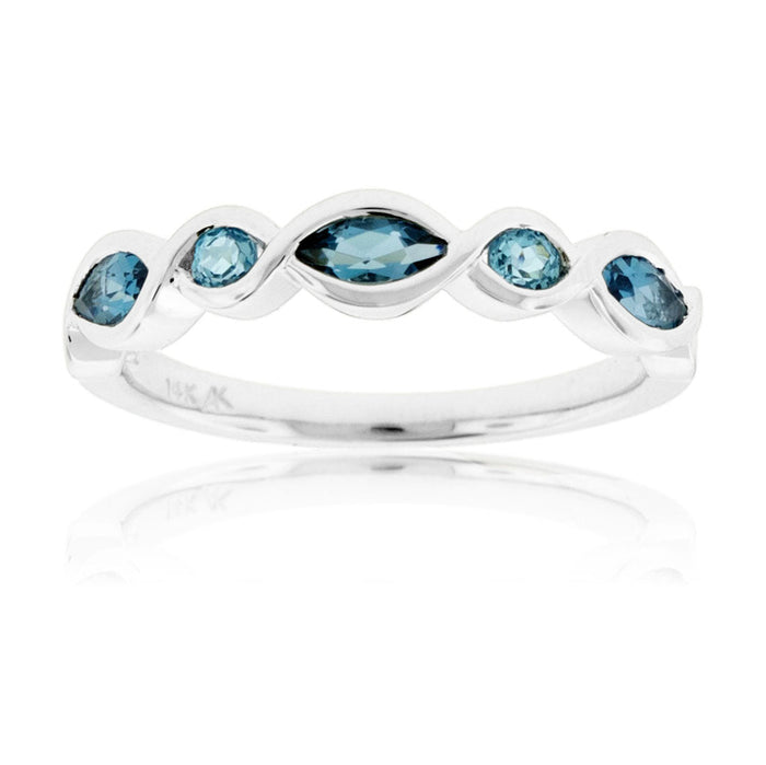 Blue Topaz Bezel Ring - Park City Jewelers