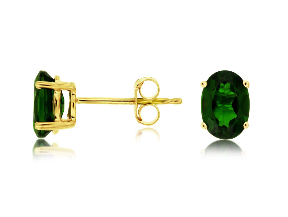 Chrome Diopside Stud Earrings - Park City Jewelers