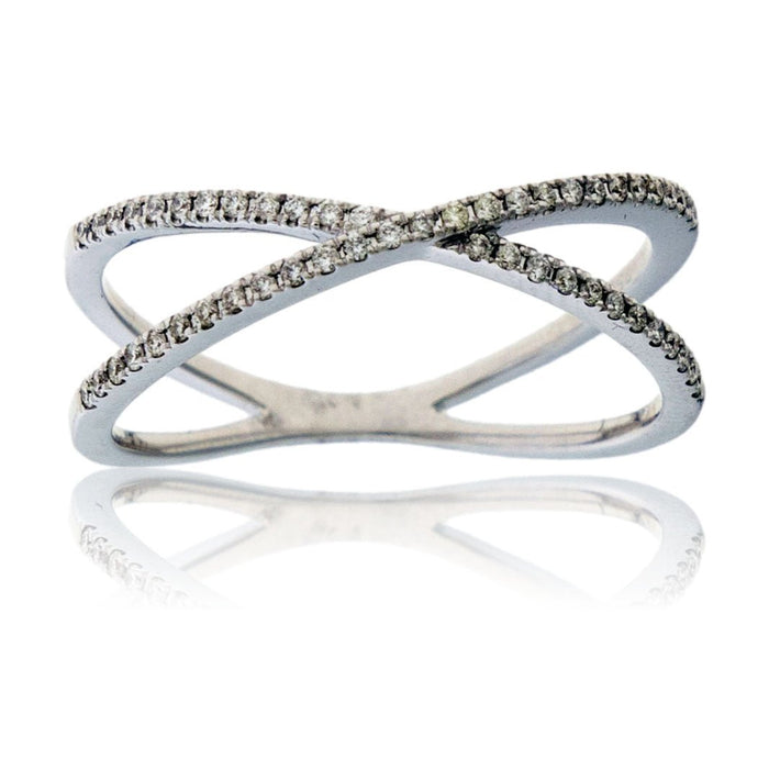 Criss Cross Diamond Fashion Band - Park City Jewelers