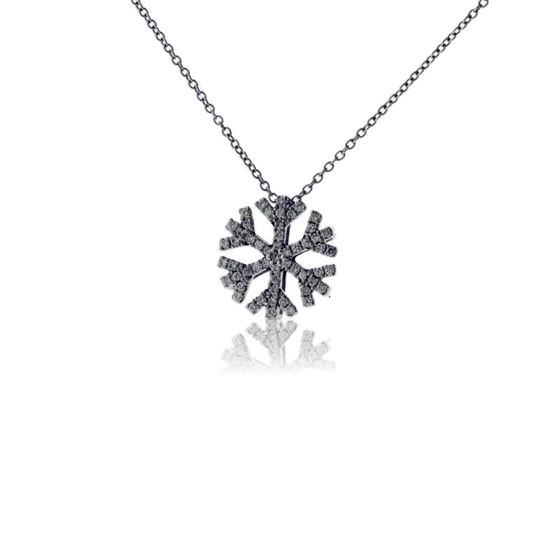 Dainty Diamond Snowflake Pendant - Park City Jewelers