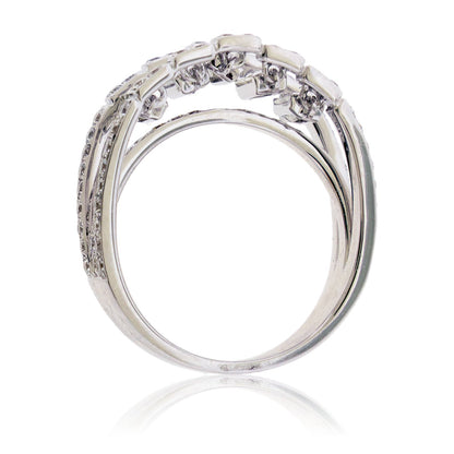 Dancing Baguette Diamond Center Ring - Park City Jewelers