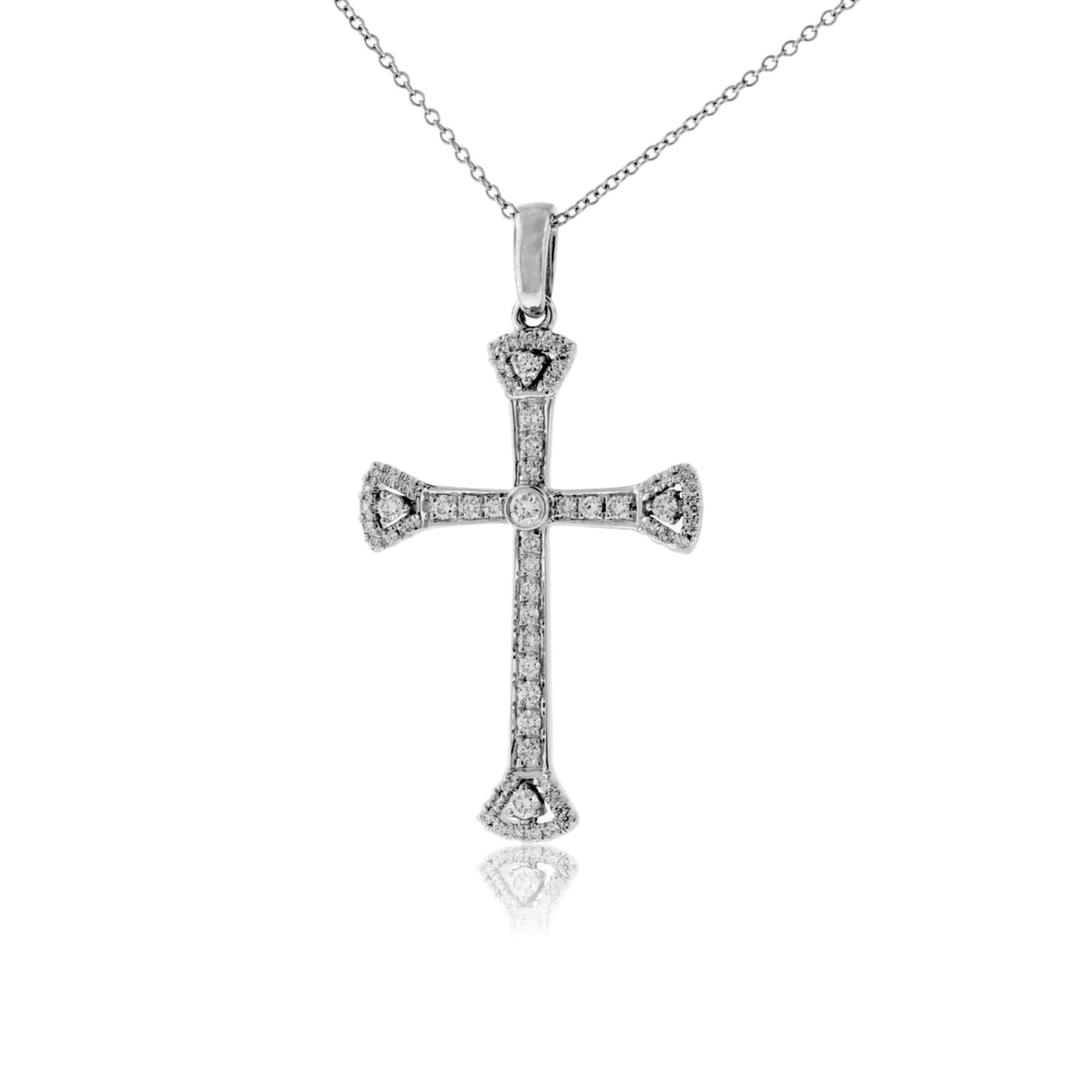 Decorative Diamond Cross Pendant - Park City Jewelers