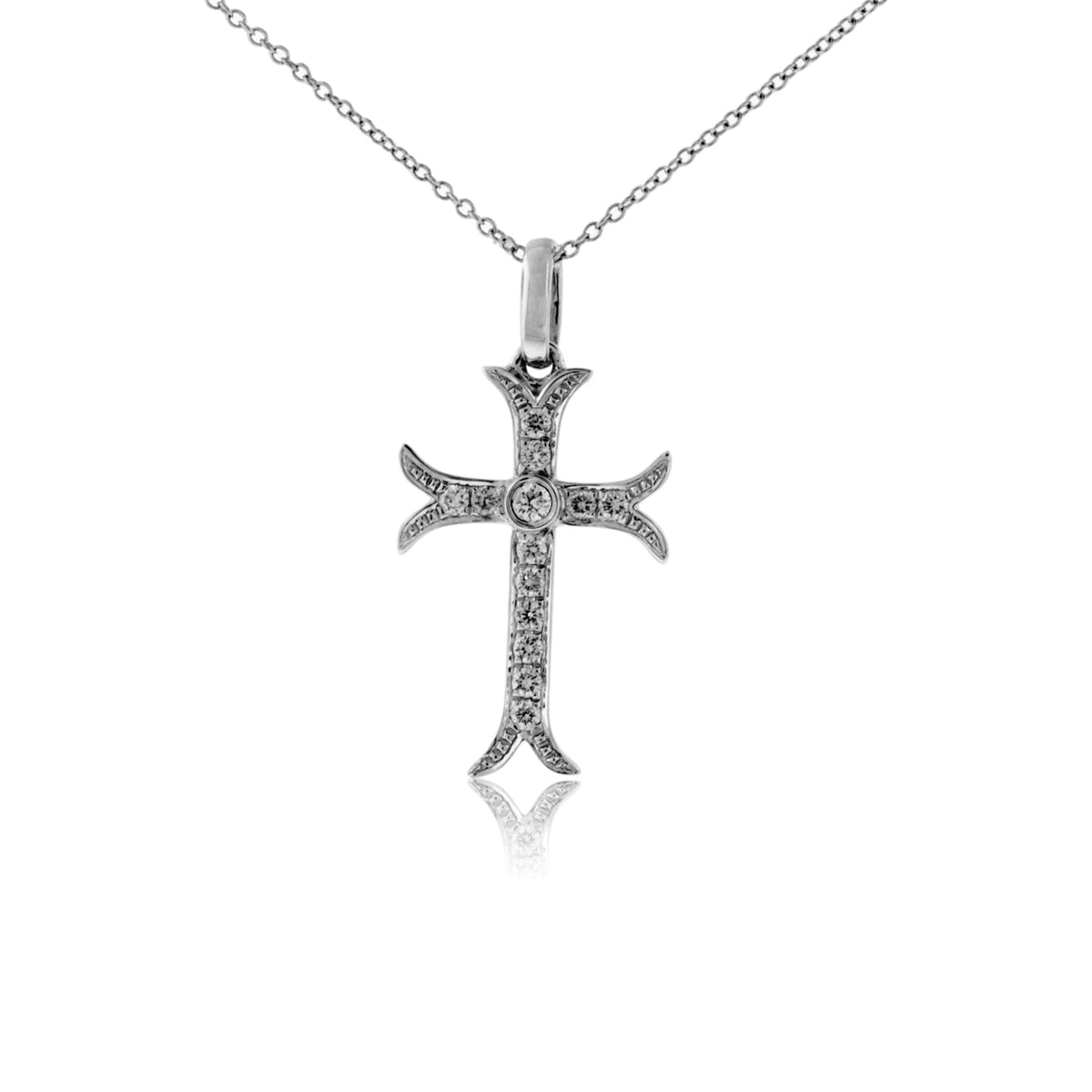 Decorative Diamond Cross Pendant - Park City Jewelers