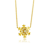 Diamond Accented Snowflake Pendant - Park City Jewelers