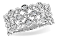 Diamond Bezel Scallop Band - Park City Jewelers