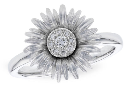Diamond Cluster Center Flower Ring - Park City Jewelers