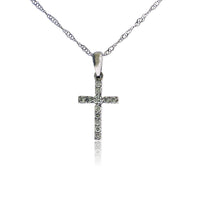 Diamond Cross Pendant w/Chain - Park City Jewelers