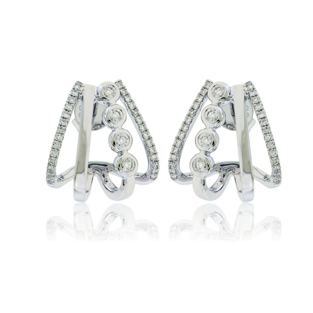 Diamond Fashion Cuff Earrings - Park City Jewelers