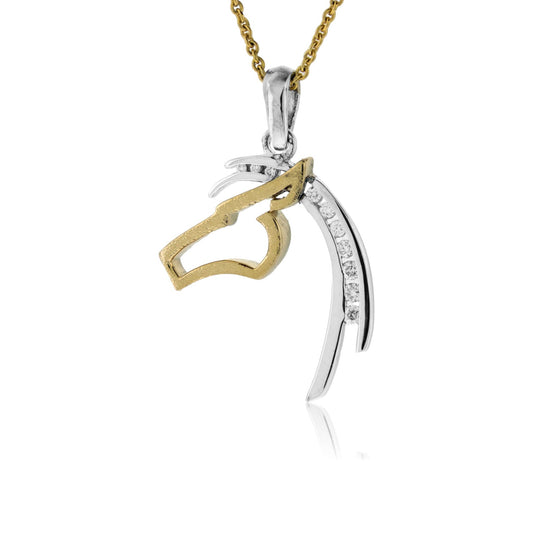 Diamond Horse Necklace Small - Park City Jewelers