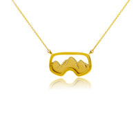 Diamond Lined Goggle Necklace - Park City Jewelers