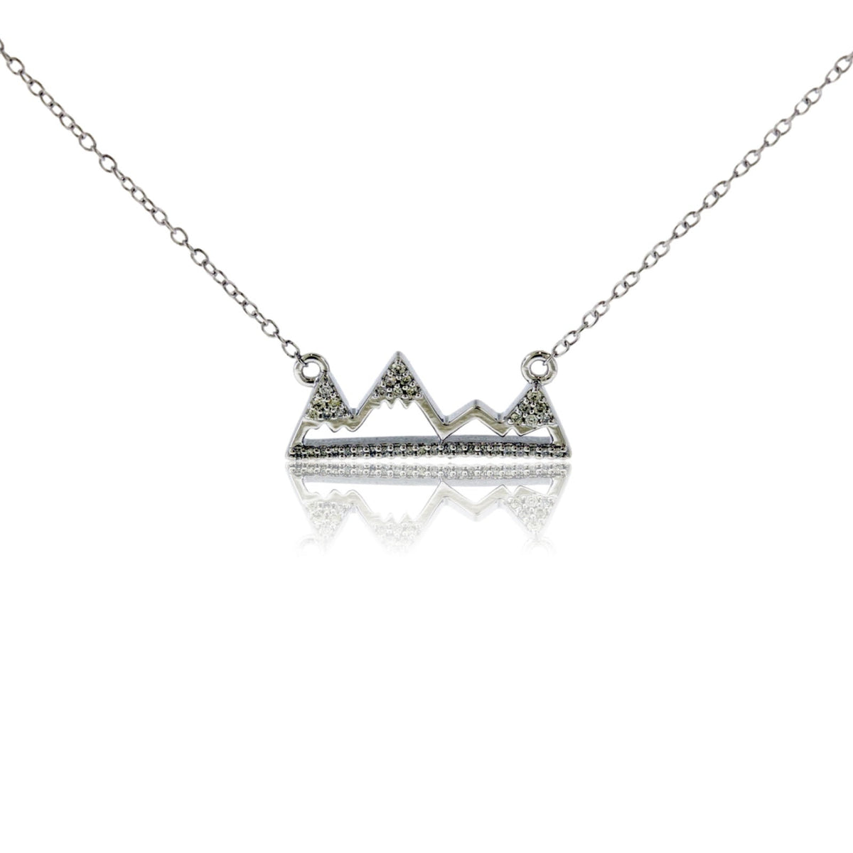 Diamond Mountain Silhouette Necklace - Park City Jewelers