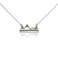 Diamond Mountain Silhouette Necklace - Park City Jewelers