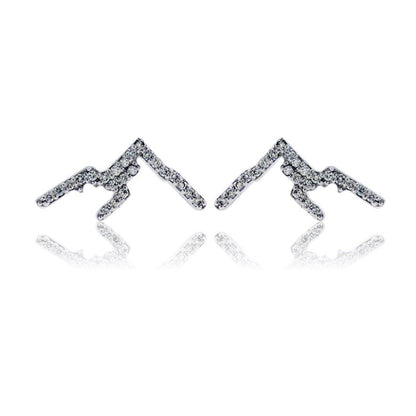 Diamond Mountain Silhouette Stud Earrings - Park City Jewelers