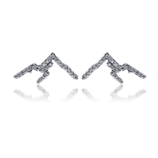 Diamond Mountain Silhouette Stud Earrings - Park City Jewelers