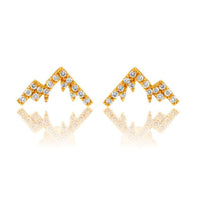 Diamond Mountain Silhouette Stud Earrings - Park City Jewelers