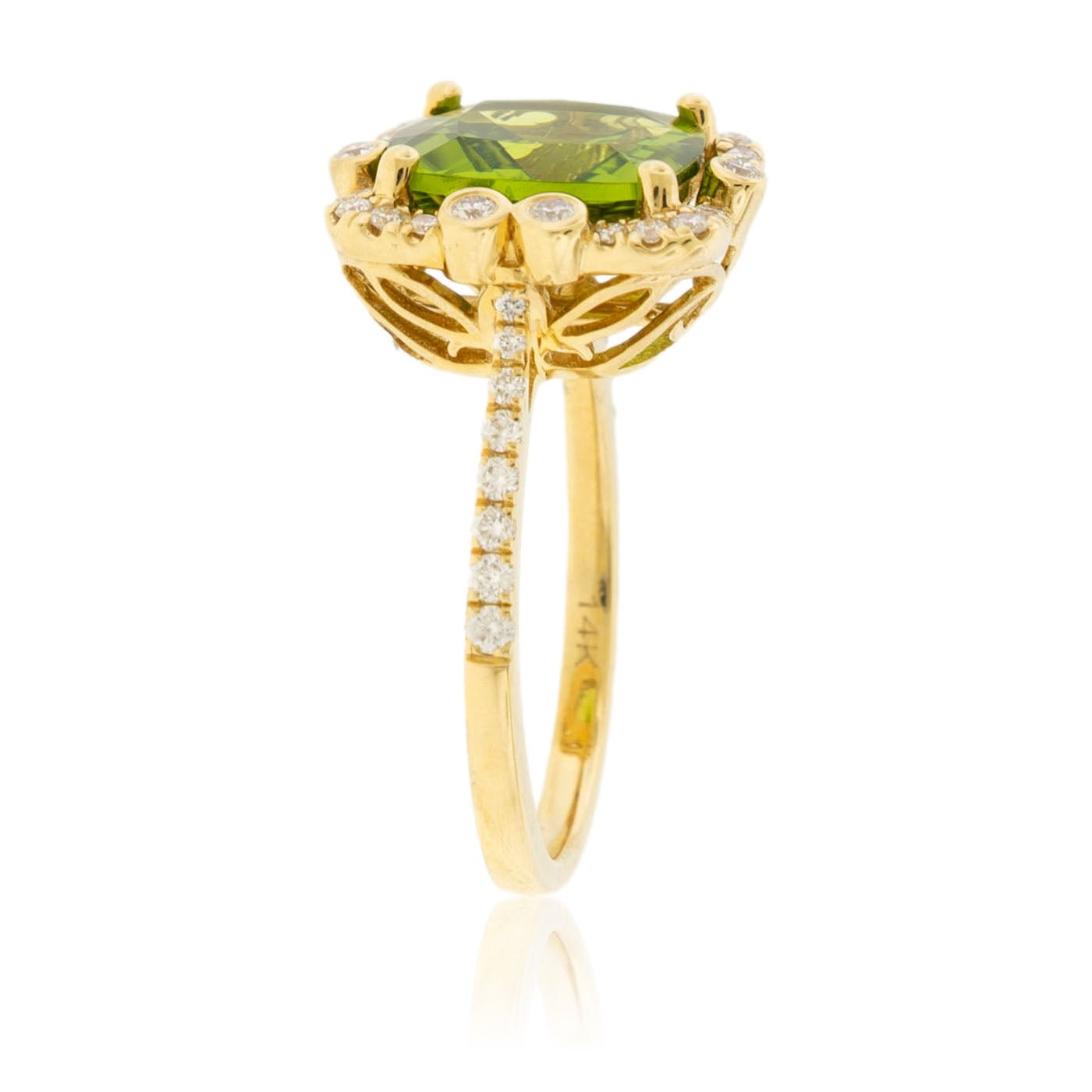 Diamond & Peridot Ring - Park City Jewelers