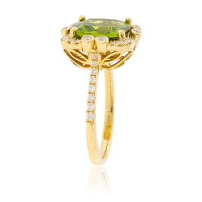 Diamond & Peridot Ring - Park City Jewelers