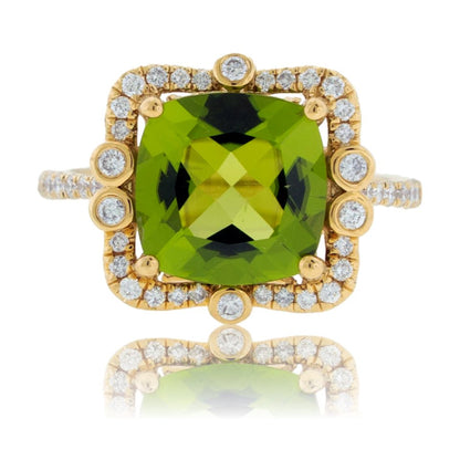 Diamond & Peridot Ring - Park City Jewelers